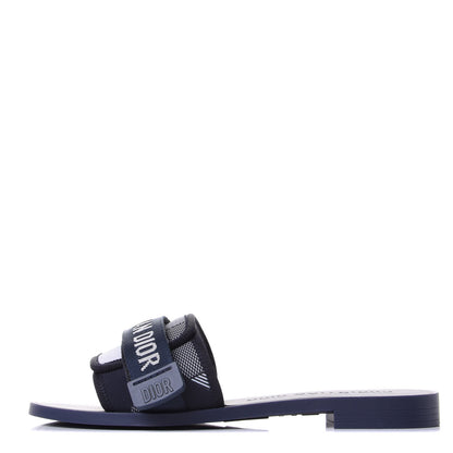 Christian Dior Technical Stretch Fabric Camouflage Dio(r)evolution Slide Sandals 36 Deep Blue 1 of 11