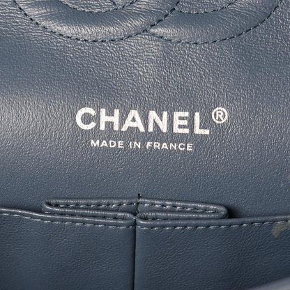 Chanel Lambskin Quilted Medium Double Flap Blue 6 of 10