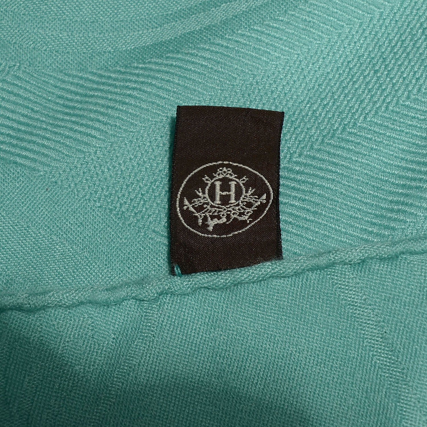 Hermes Silk Cashmere New Libris Stole Veronese 4 of 5