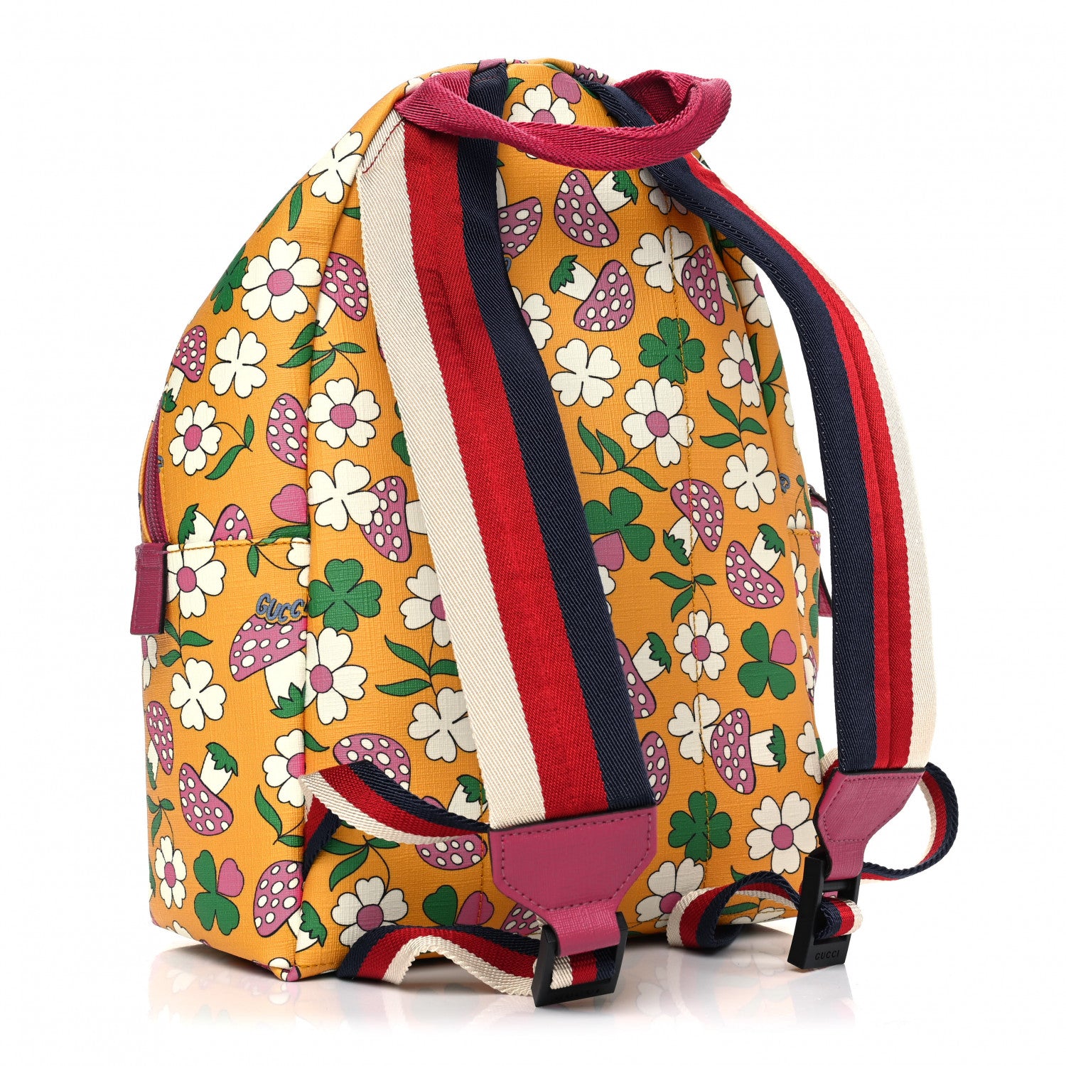 Gucci Canvas Childrens Flower Mushroom Print Backpack 2 of 6