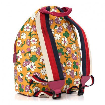 Gucci Canvas Childrens Flower Mushroom Print Backpack 2 of 6