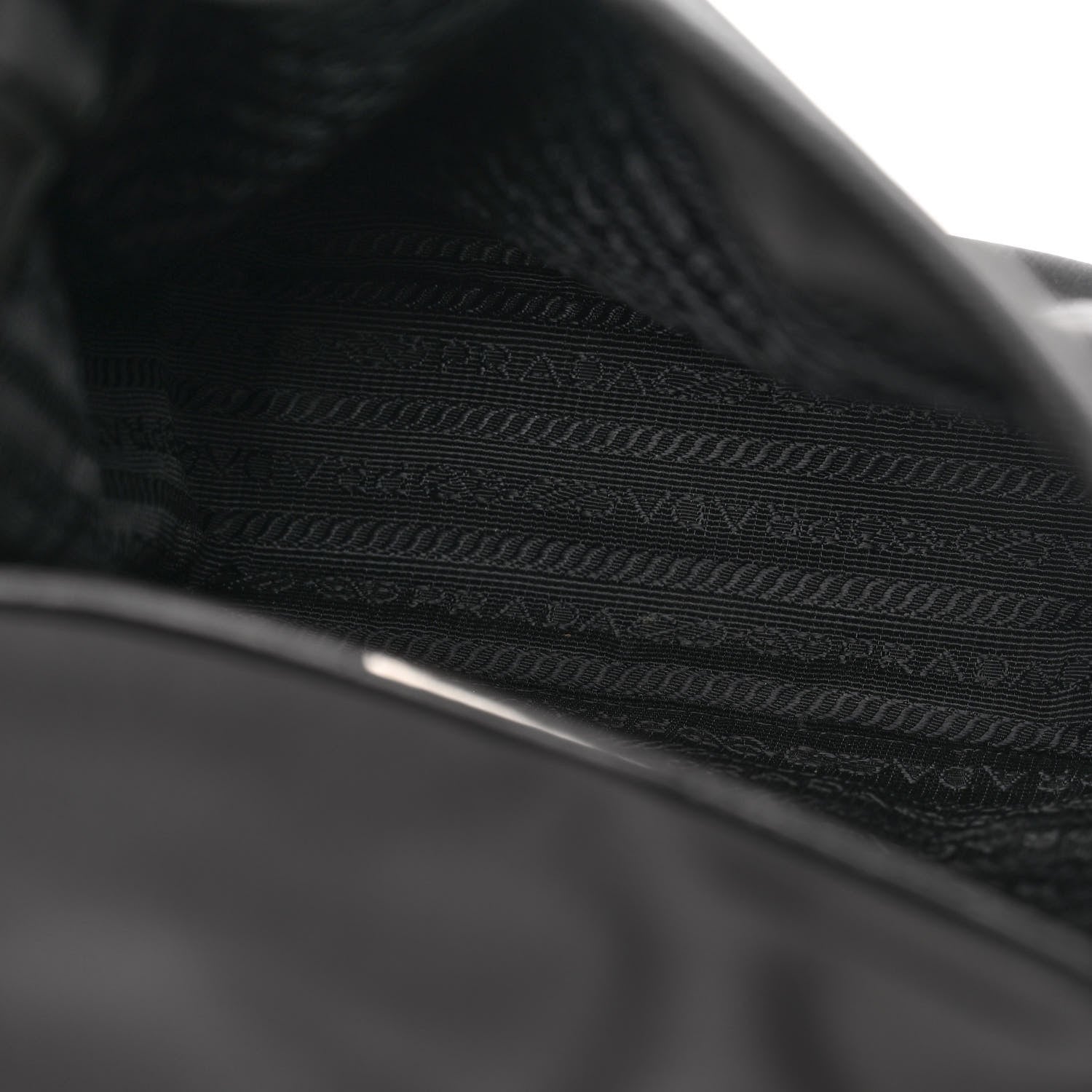 Prada Tessuto Nylon Saffiano Logo Messenger Bag Black 5 of 11