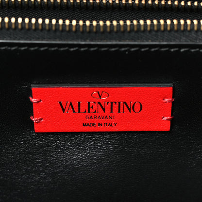 Valentino Garavani Smooth Calfskin Soul Tote Black Red 6 of 9