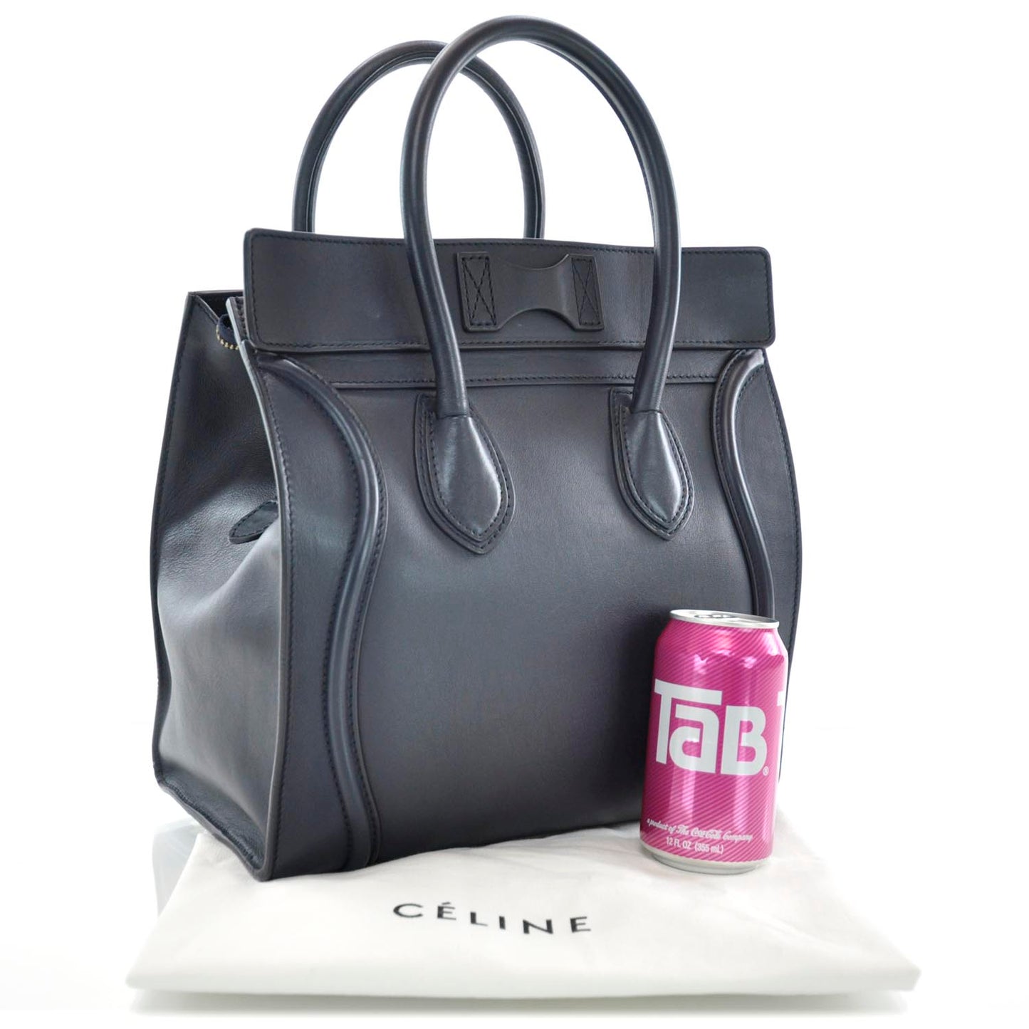 Smooth Calfskin Mini Luggage Navy