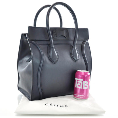 Celine Smooth Calfskin Mini Luggage Navy 3 of 10