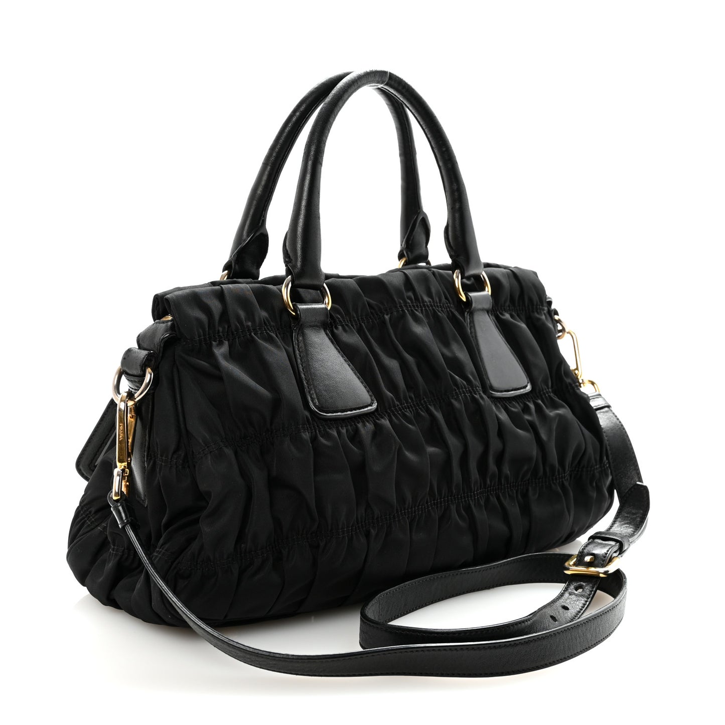 Tessuto Nylon Gaufre Tote  Black