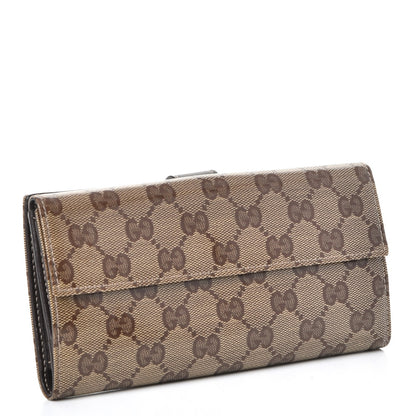 Gucci Crystal Monogram Hysteria Continental Wallet Brown 3 of 7