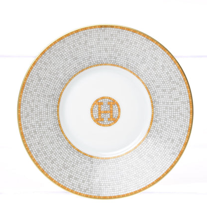 Hermes Porcelain Mosaique Au 24 Gold Tea Cup And Saucer Set Of 2 6 of 10