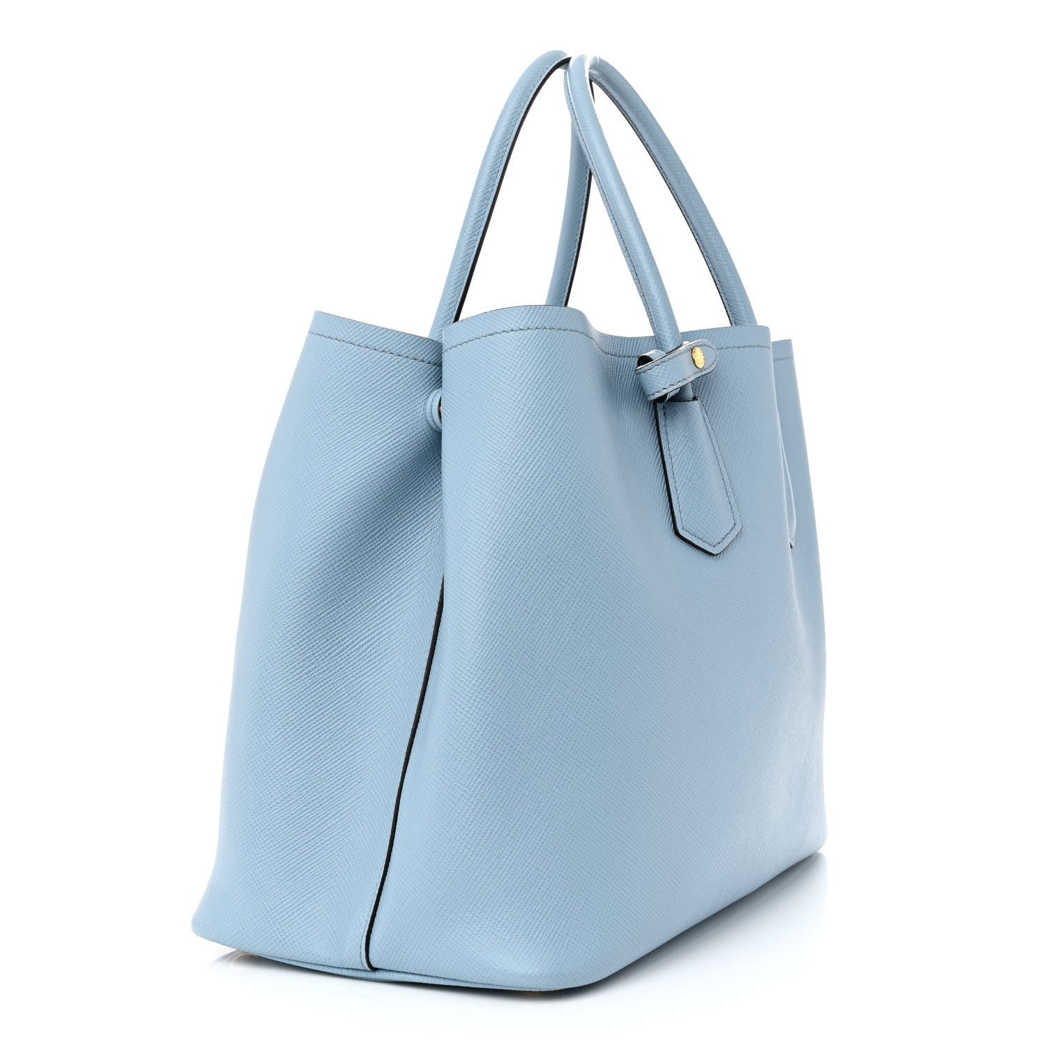 Prada Saffiano Cuir Medium Double Bag Astrale Blue 3 of 11