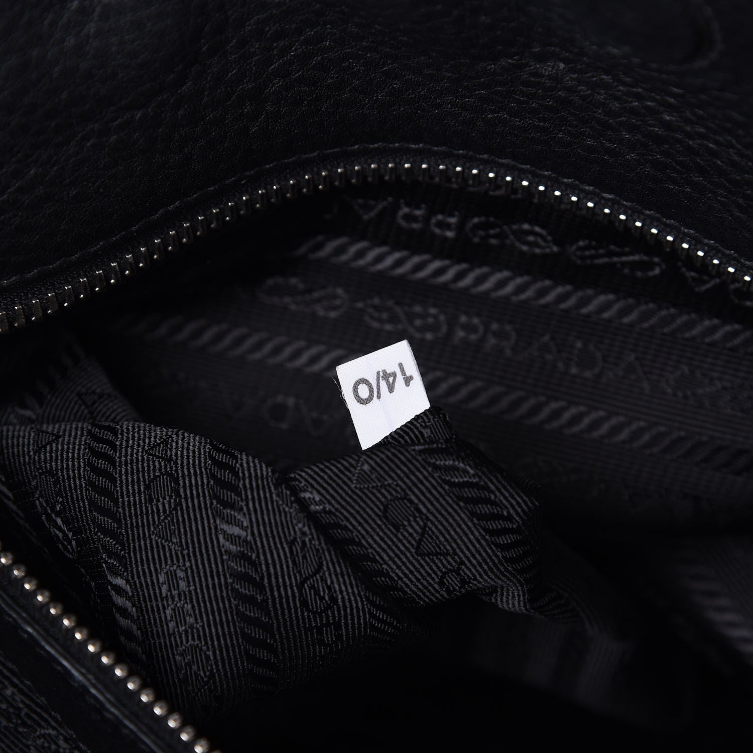 Prada Vitello Daino Shopping Tote Black 10 of 14