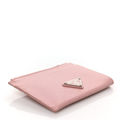 Prada Saffiano Metal Zip Card Holder Wallet Pesco 14 of 14