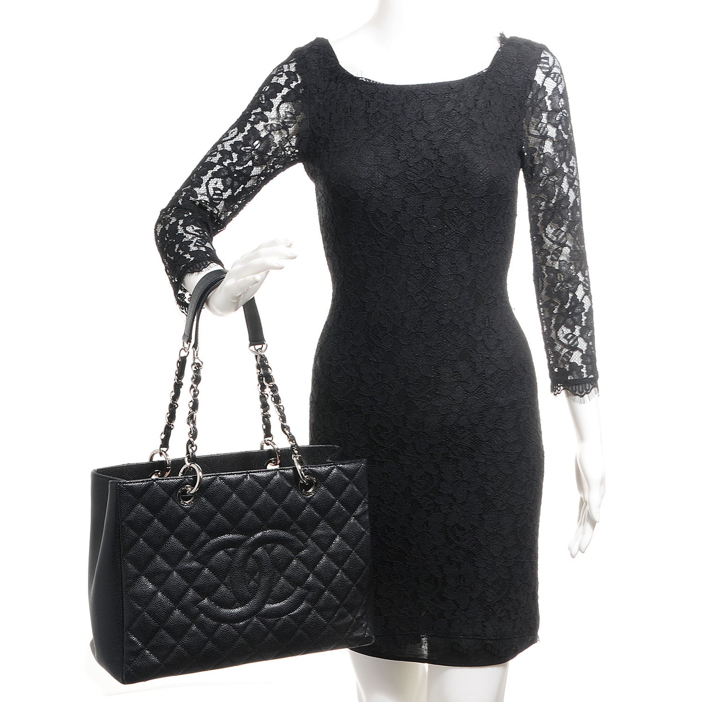 Caviar Grand Shopping Tote GST Black