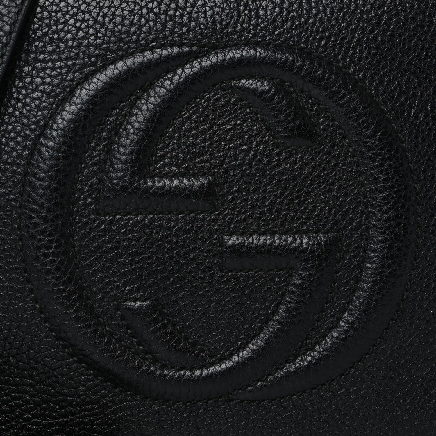 Gucci Pebbled Calfskin Small Soho Disco Bag Black 9 of 12