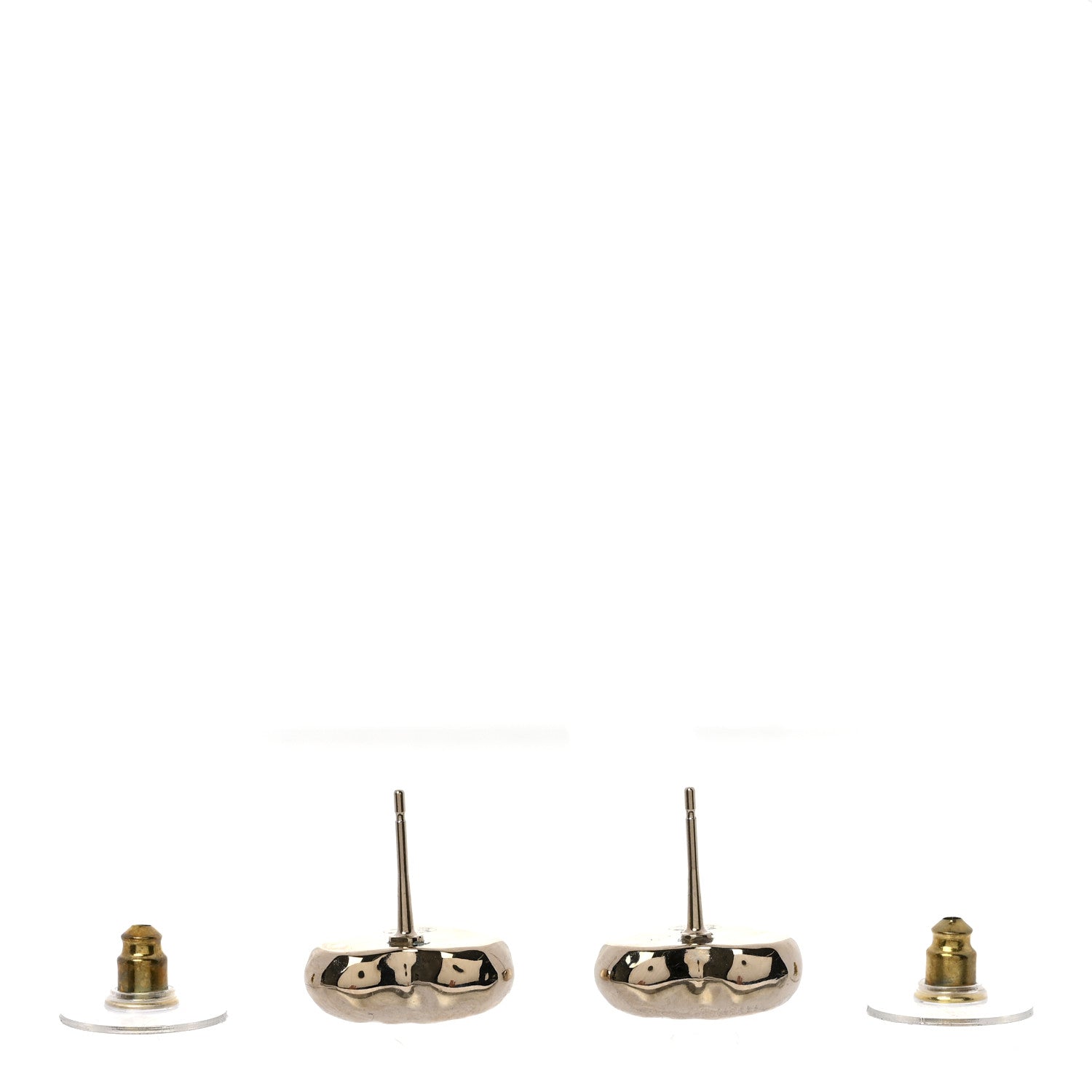 Chanel CC Heart Earrings Gold 3 of 5