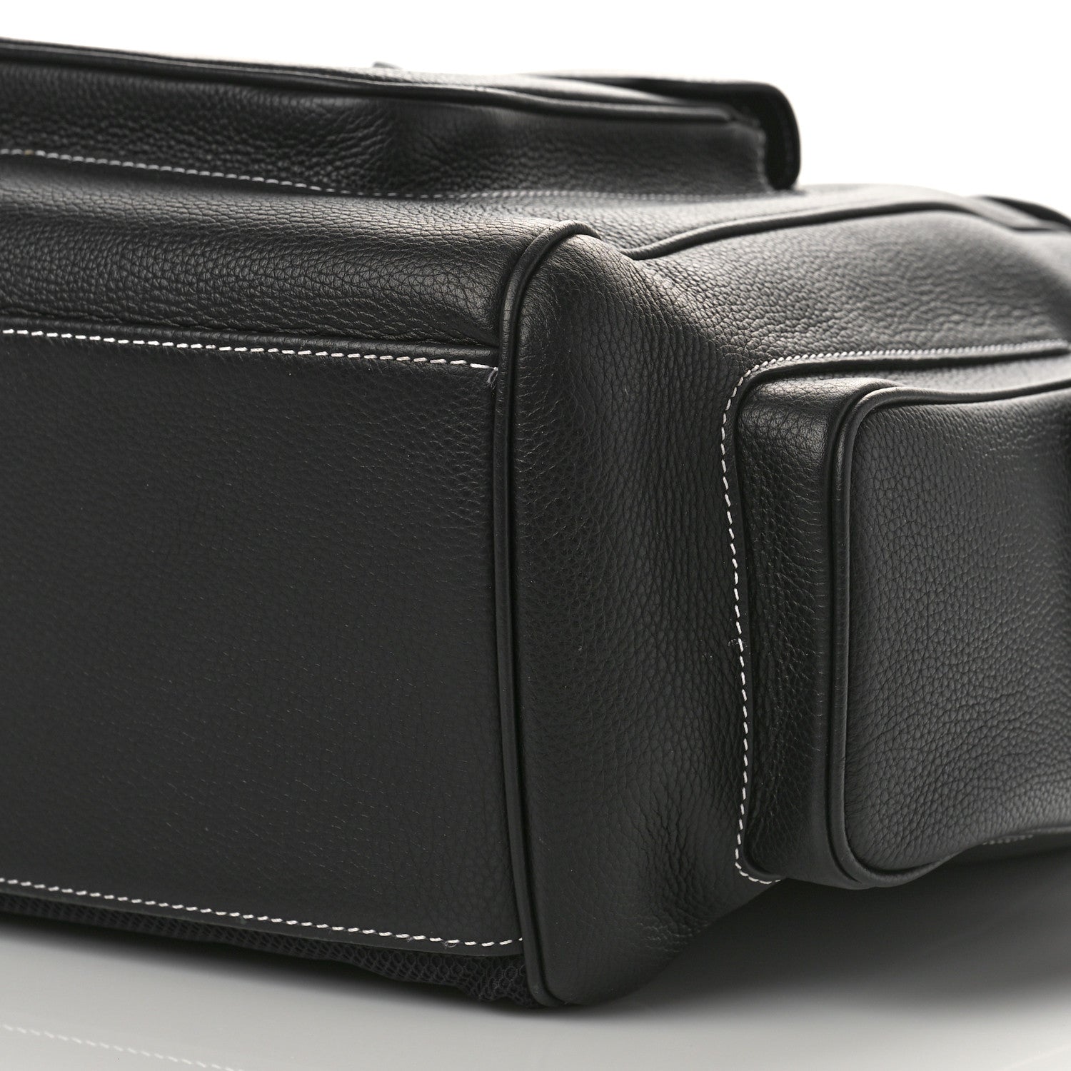 Christian Dior Grained Calfskin Saddle Drawstring Backpack Black 8 of 8