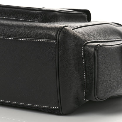 Christian Dior Grained Calfskin Saddle Drawstring Backpack Black 8 of 8