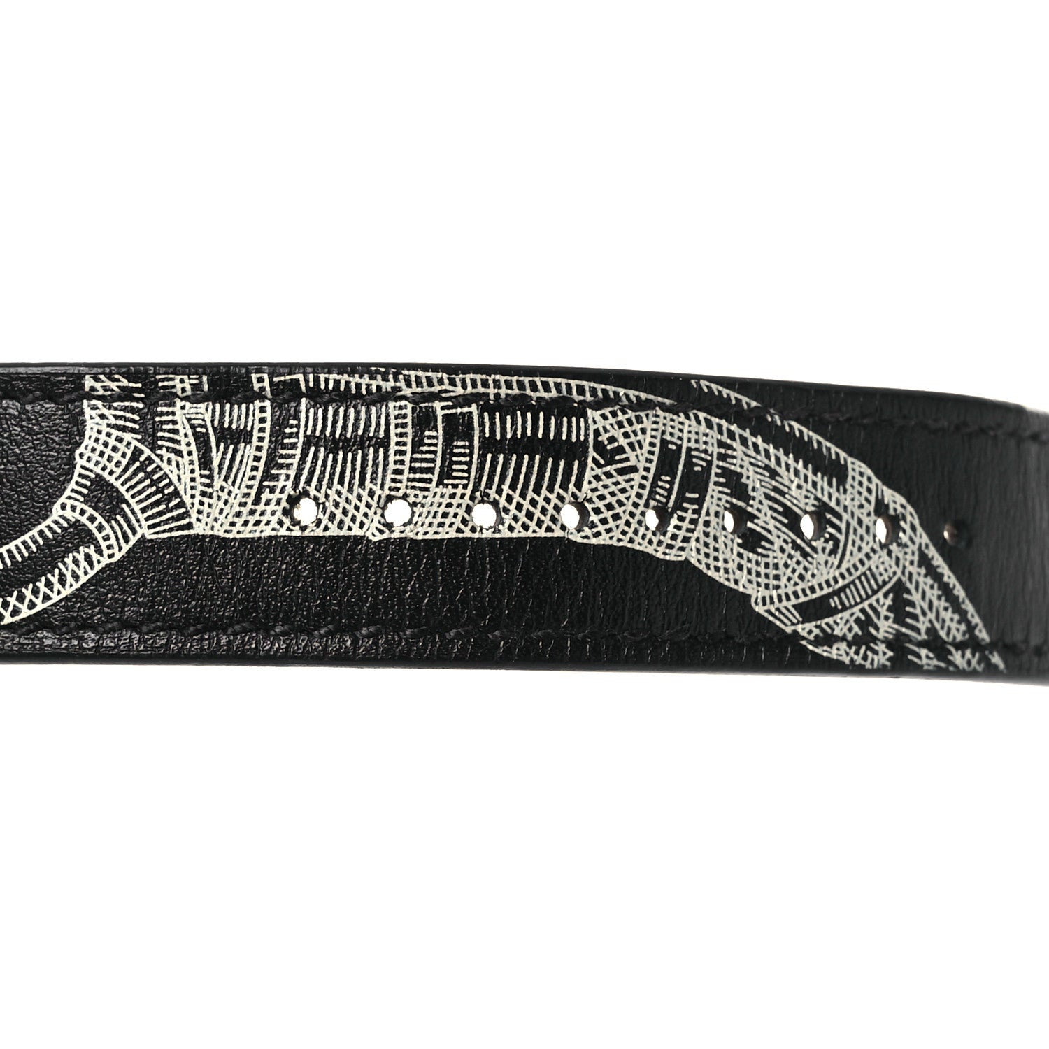 Hermes Swift Cavalleria Print 41mm Apple Watch Double Tour Strap Black 3 of 6