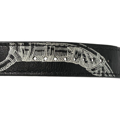 Hermes Swift Cavalleria Print 41mm Apple Watch Double Tour Strap Black 3 of 6