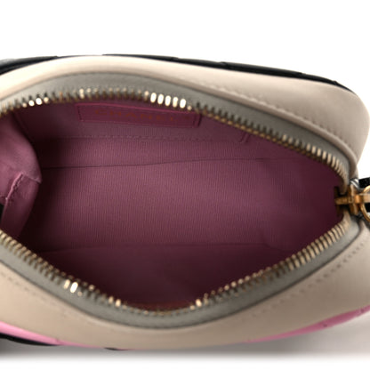 Chanel Shiny Lambskin Monochrome Chain Mini Camera Case Bag Pink Black Silver 5 of 11