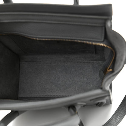 Celine Baby Drummed Calfskin Nano Luggage Kohl 5 of 12