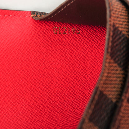 Louis Vuitton Damier Ebene Josephine Wallet Red 7 of 7