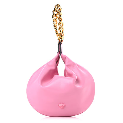 Versace Calfskin La Medusa Chain Hobo Pink 1 of 11