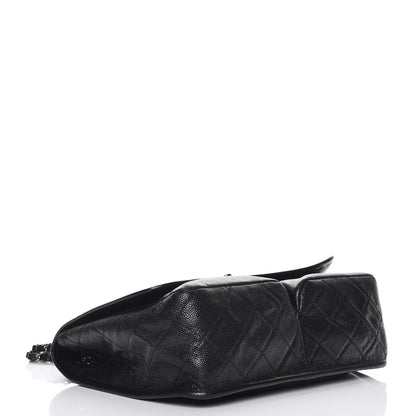 Chanel Grained Calfskin Large Natural Beauty Flap Black 4 of 7