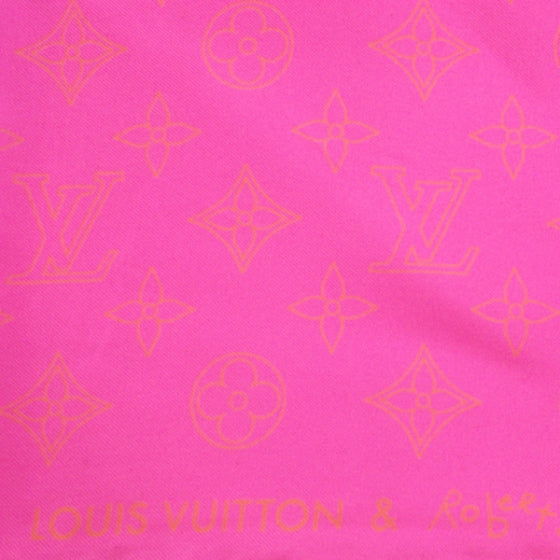 Louis Vuitton Fluo Robert Wilson Scarf Pink 3 of 7