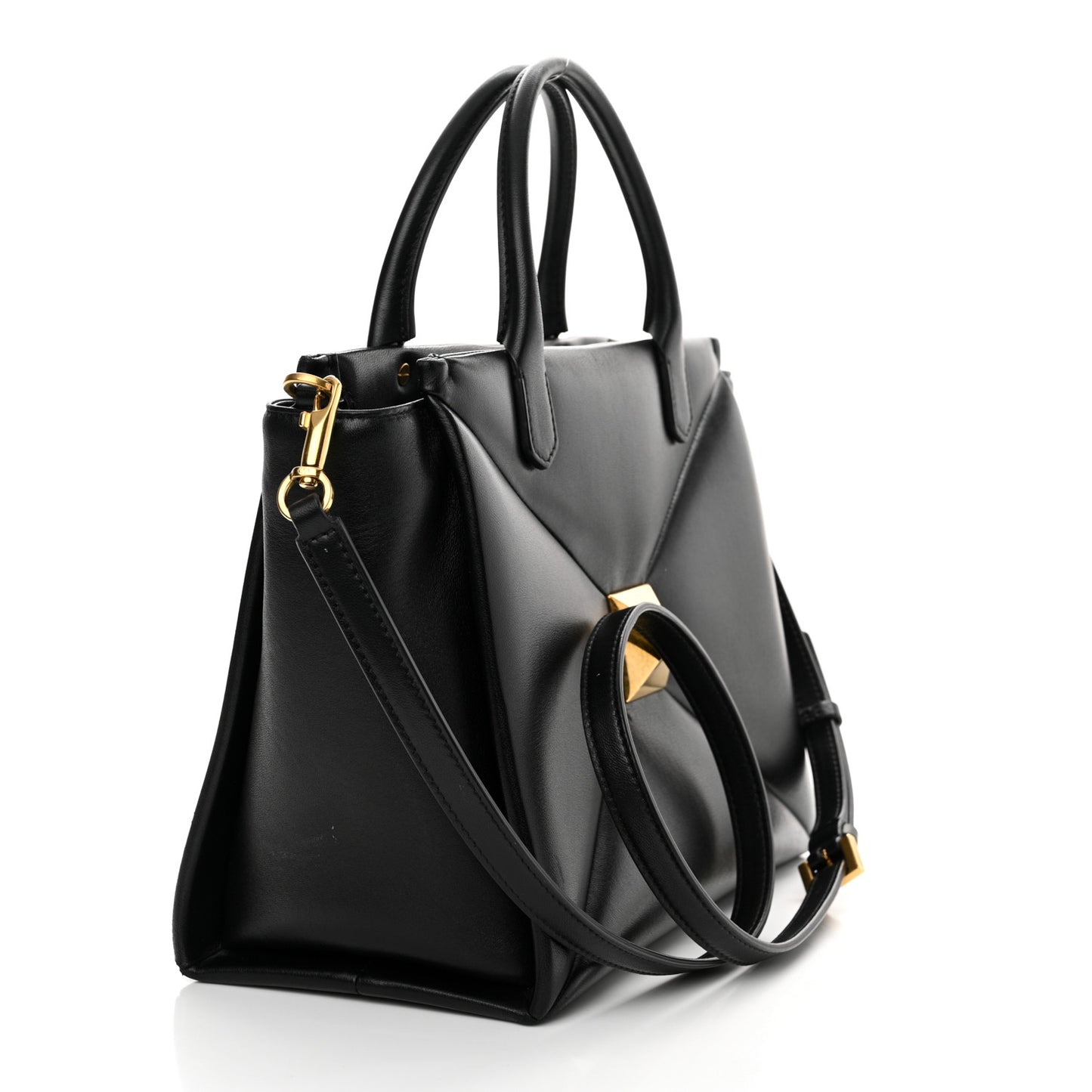 Nappa Medium One Stud Handbag Black