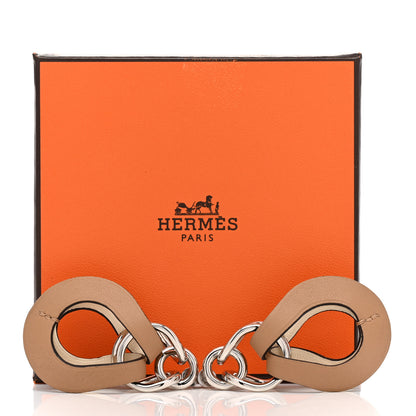 Hermes Swift Palladium Virevolte Drop Earrings Large Chai Nata 7 of 7