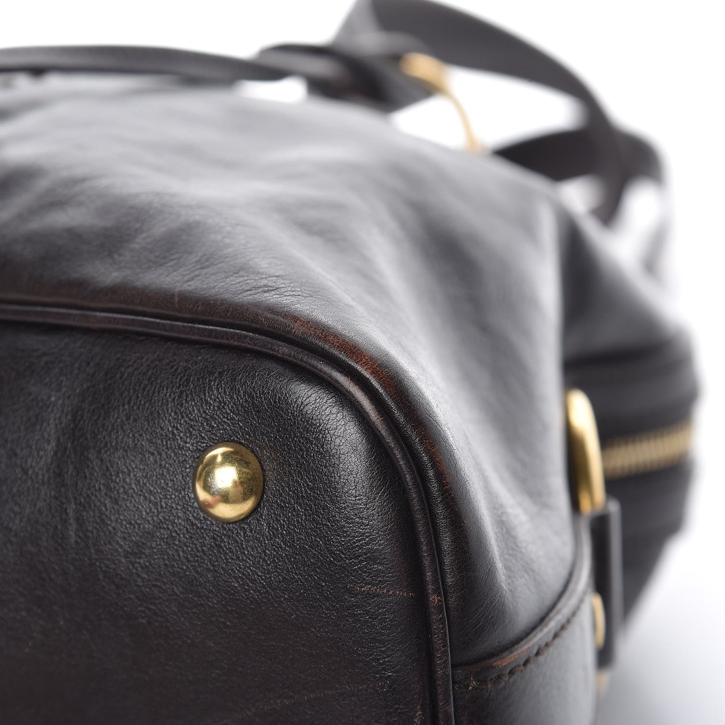 Calfskin Large Muse Dark Brown