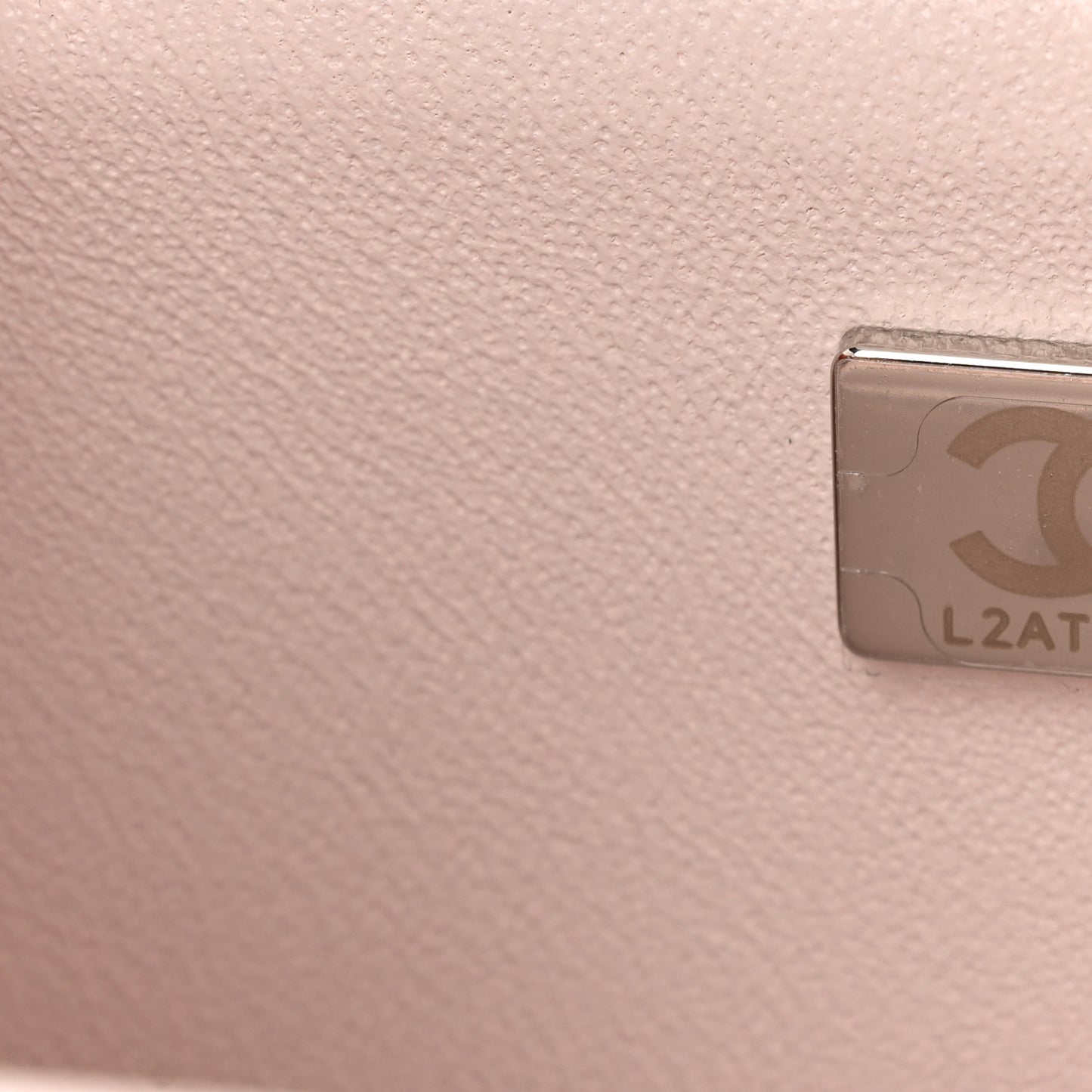 Lambskin Quilted Mini Rectangular Flap Light Purple