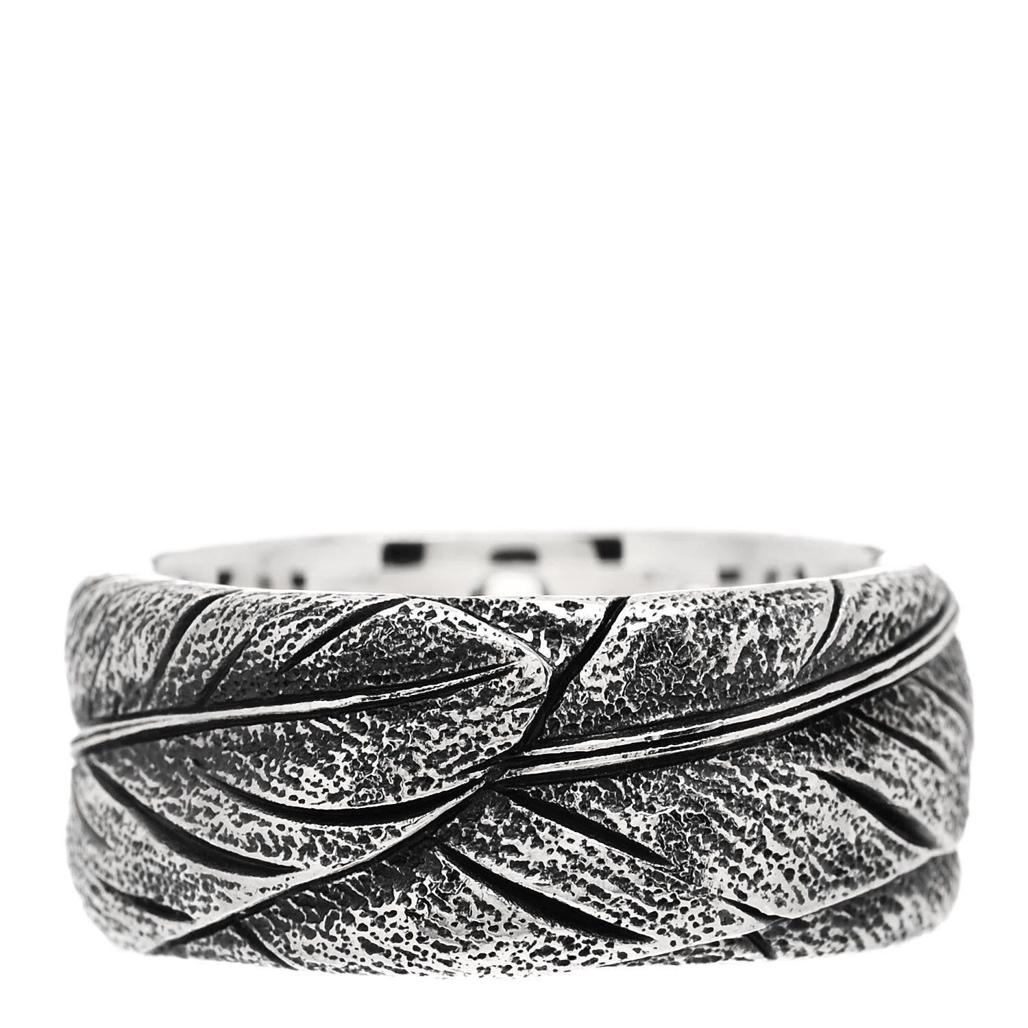 David Yurman Sterling Silver 11mm Southwest Band Ring 62 10 1 of 5