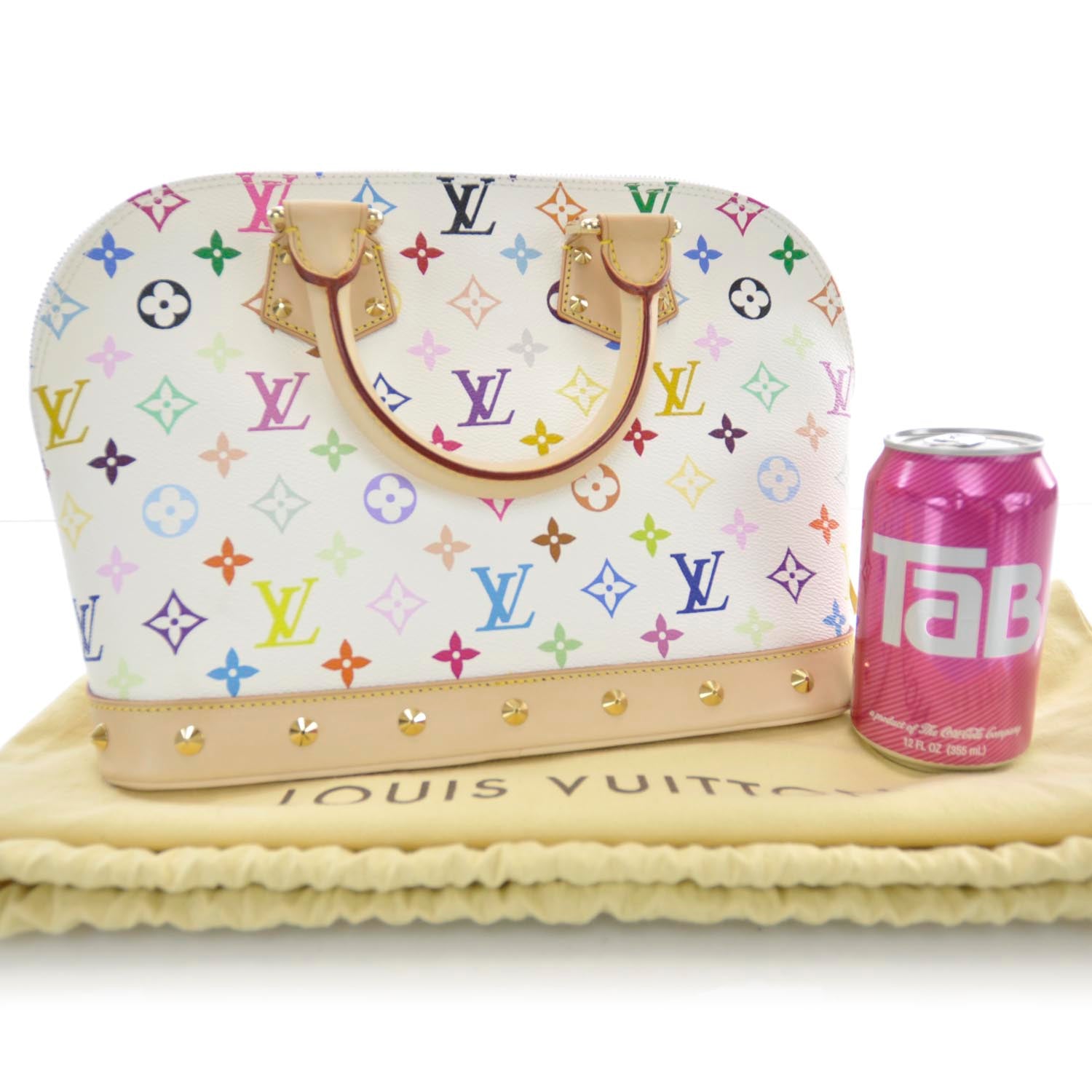 Louis Vuitton Monogram Multicolor Alma White 3 of 7