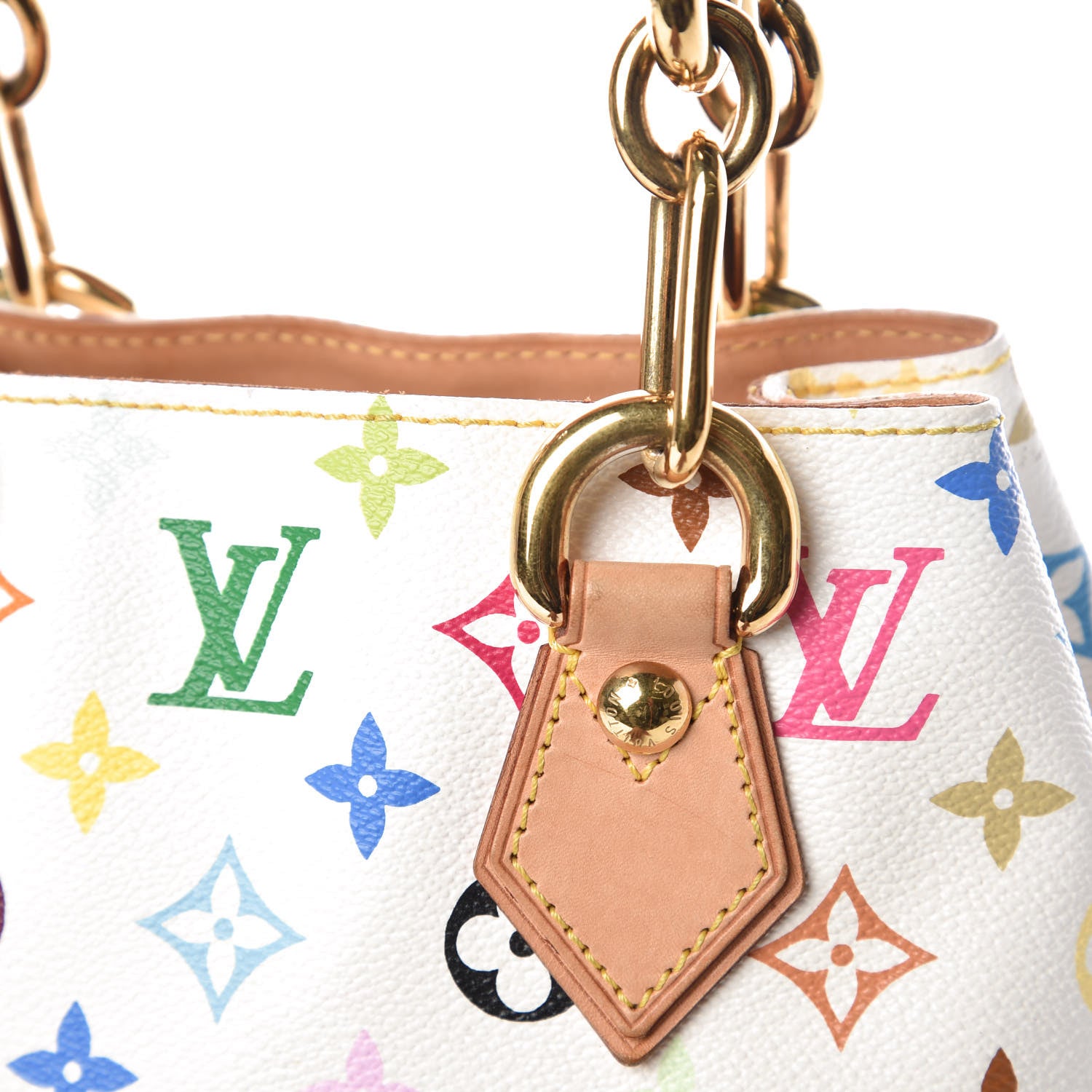 Louis Vuitton Monogram Multicolor Audra White 16 of 17