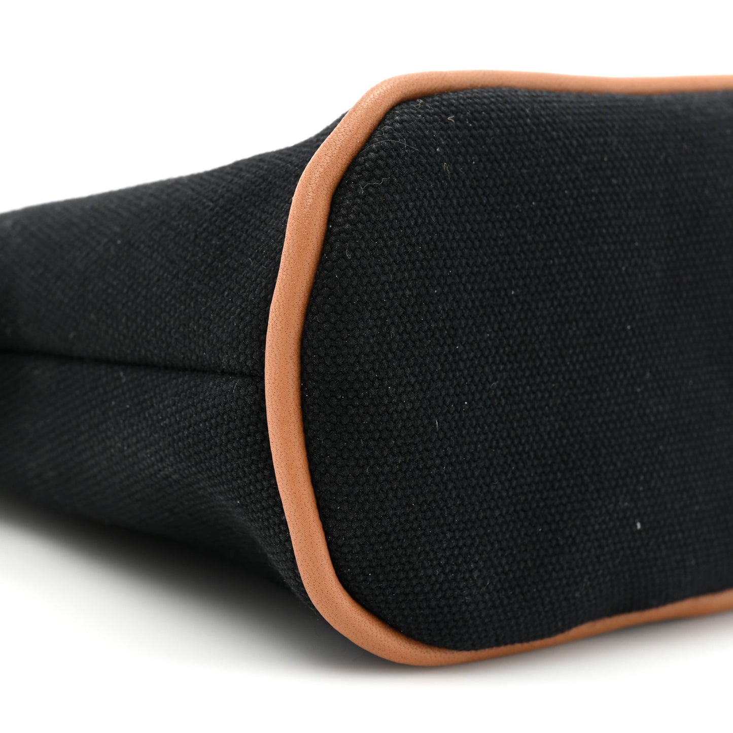 Cotton Canvas Mini Bolide Travel Cosmetic Pouch Black