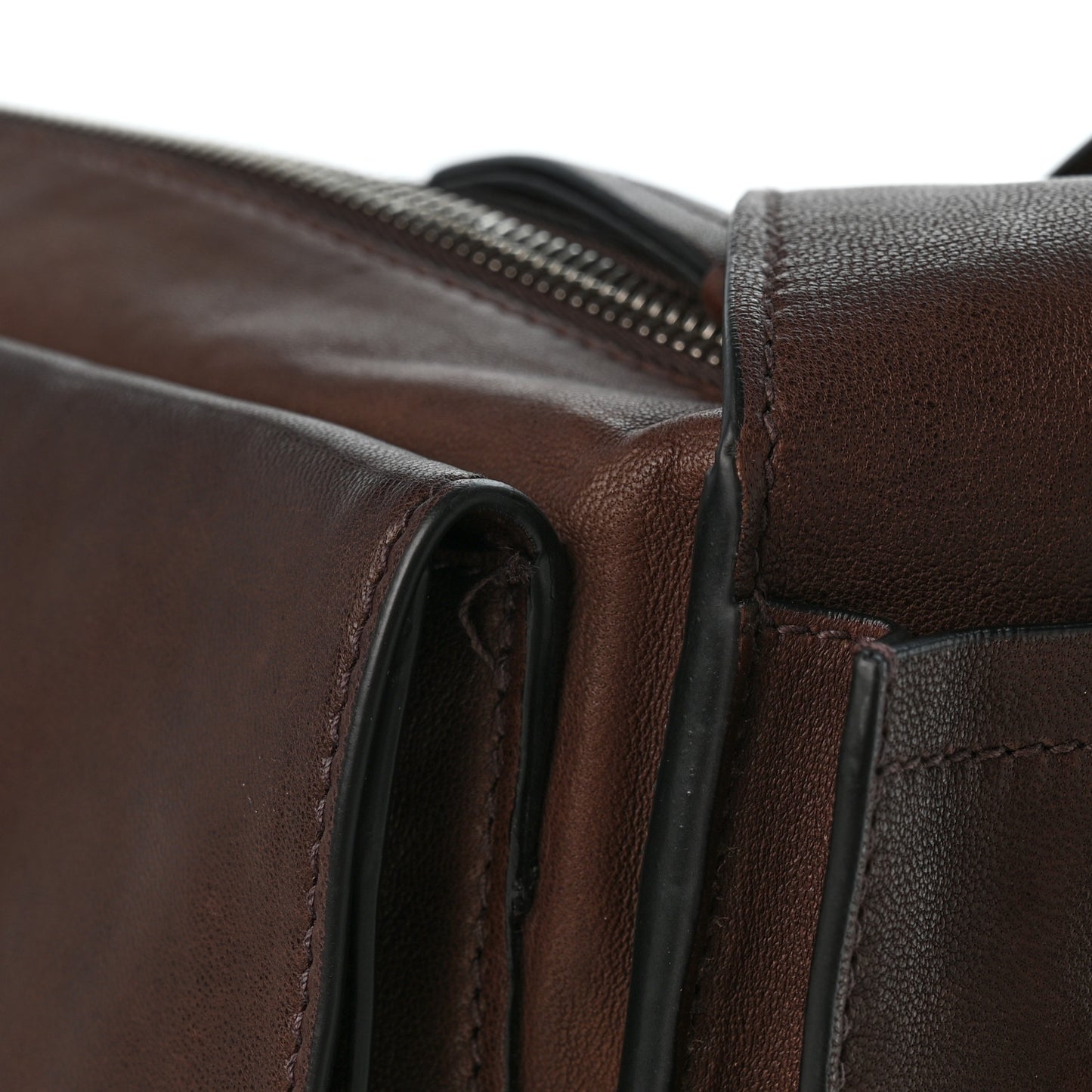 Nappa Utilitaire Shoulder Bag Dark Brown