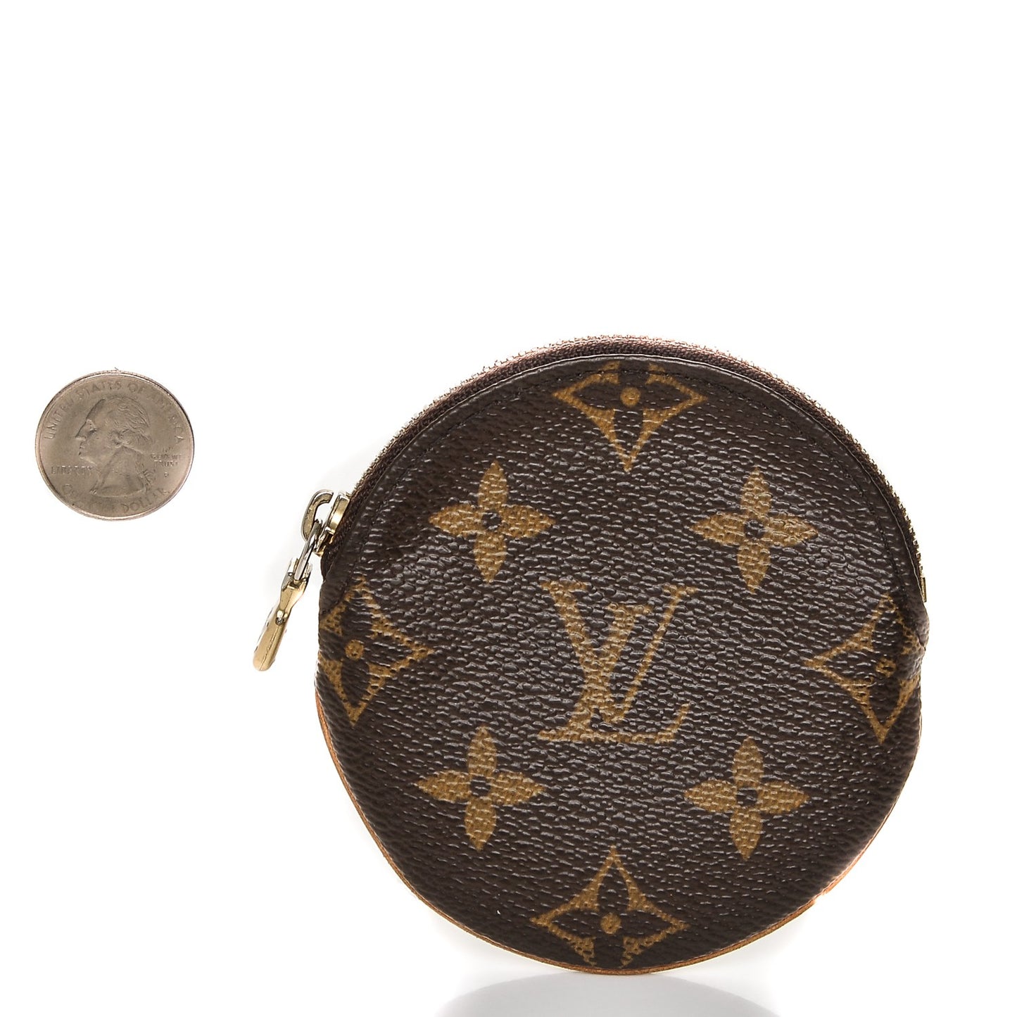 Monogram Round Coin Purse