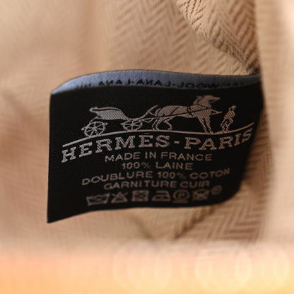 Hermes Merino Wool Small Au Carre Bride-A-Brac Pouch Fauve 7 of 12
