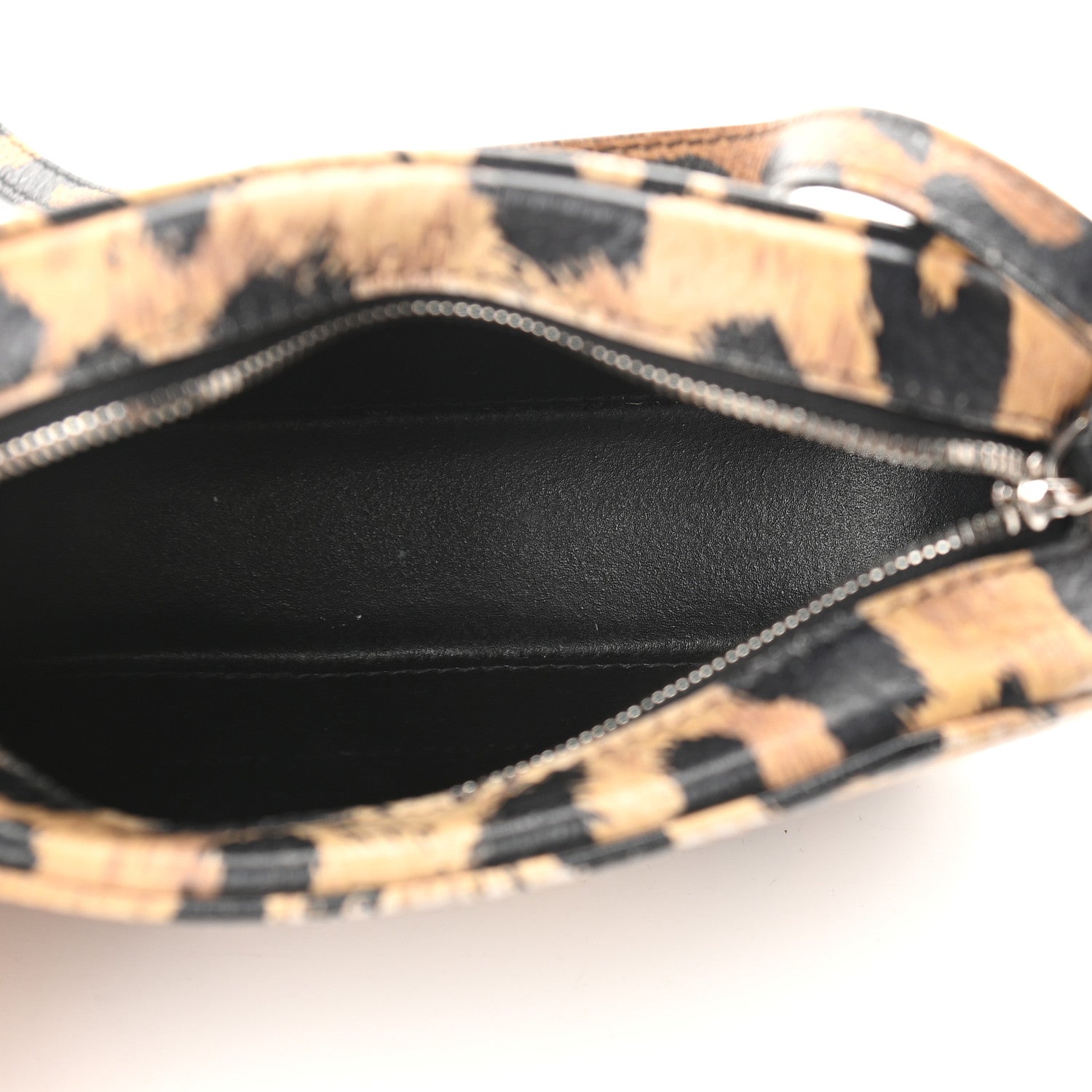 Balenciaga Calfskin Printed Leopard XS Everyday Camera Bag Beige White 5 of 10