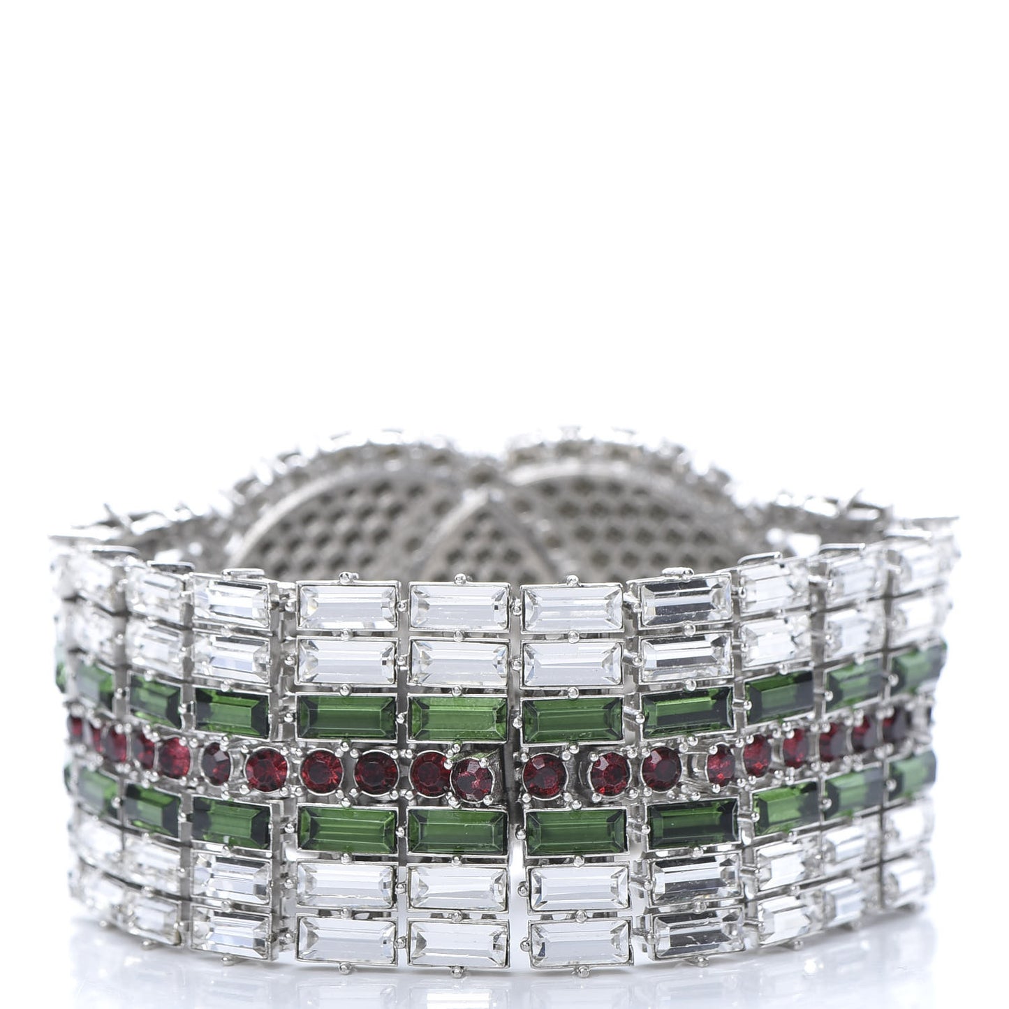 Crystals Double G Web Tennis Bracelet L