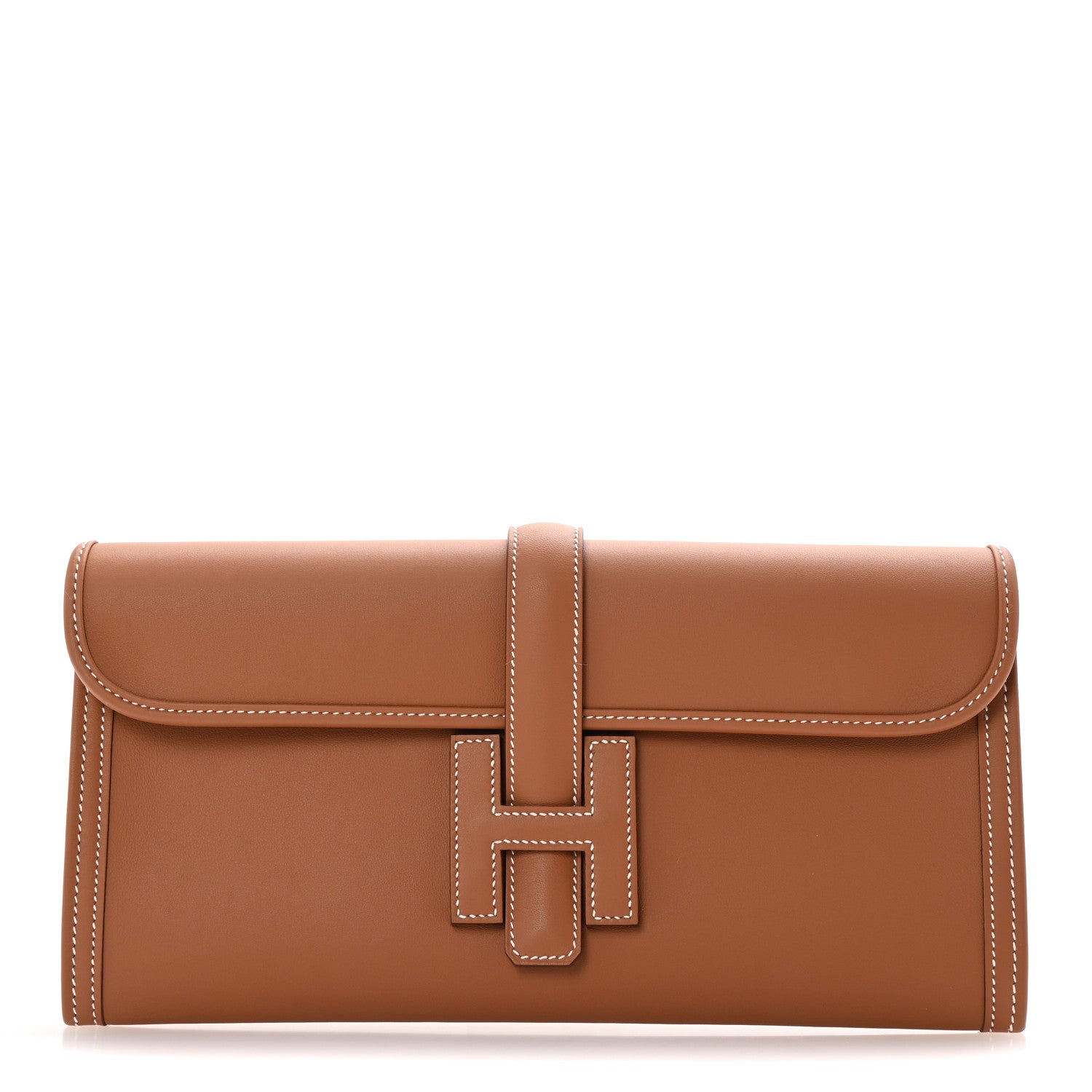 Hermes Swift Jige Elan 29 Clutch Gold 1 of 8