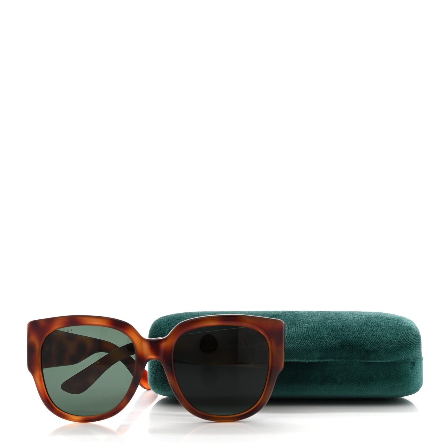 Acetate Square Frame Sunglasses GG0142SA Tortoise