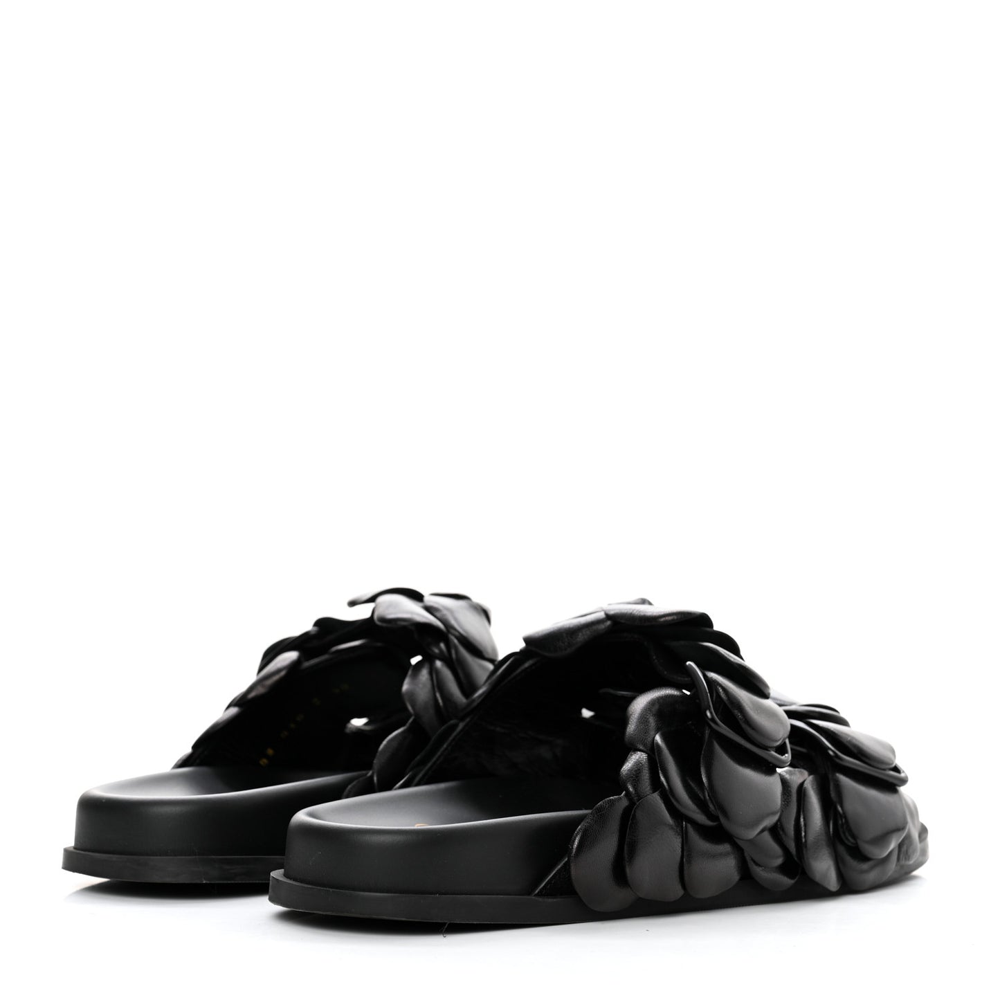 Kidskin Atelier 03 Rose Edition Double Buckle Slide Sandals 40 Black