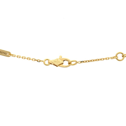 Van Cleef & Arpels 18K Yellow Gold Mother of Pearl Sweet Alhambra Butterfly Pendant Necklace 4 of 5