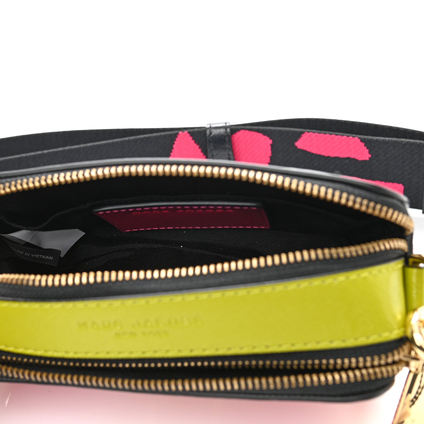 Saffiano Small Snapshot Camera Bag Hibiscus Multicolor
