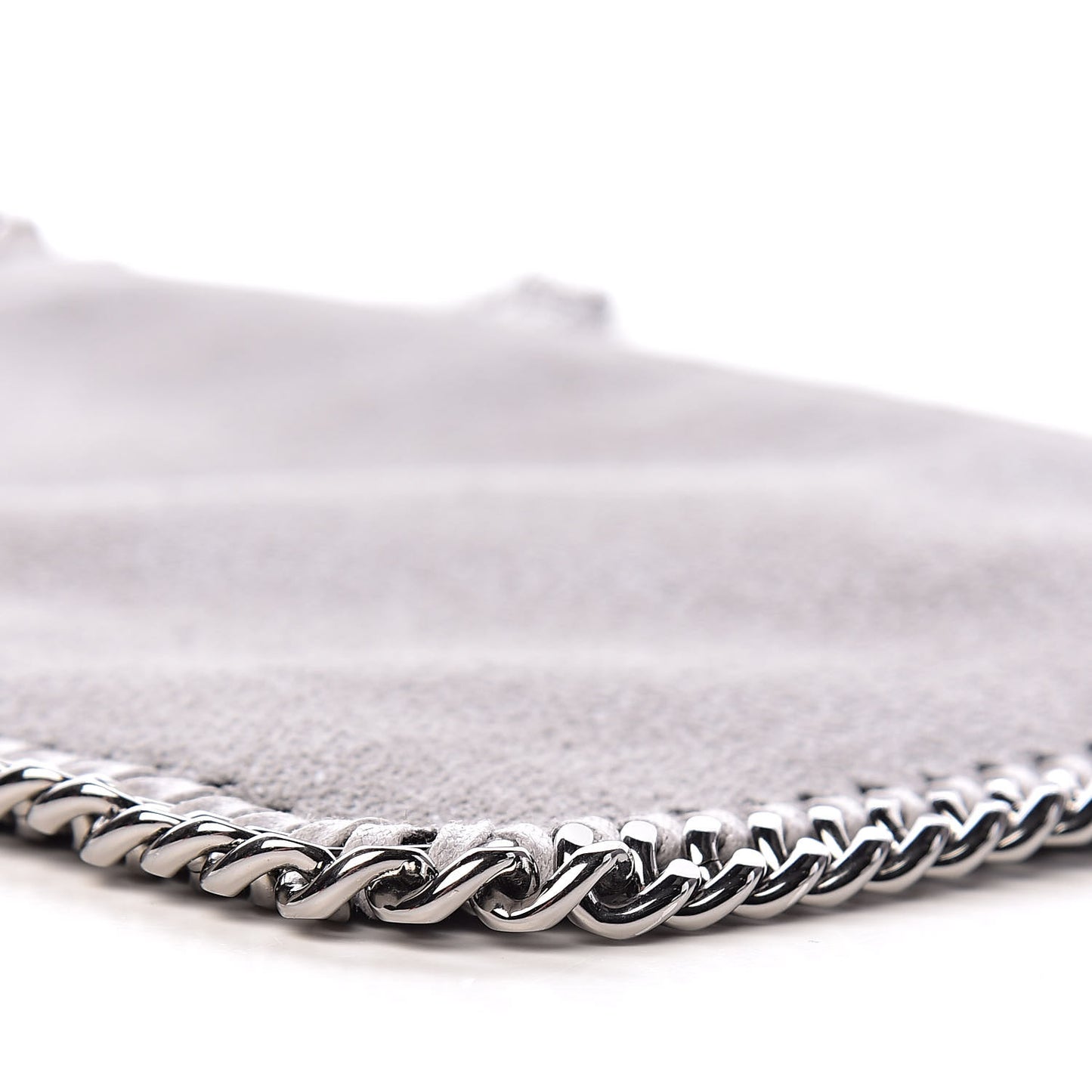 Shaggy Deer Falabella Clutch Light Grey