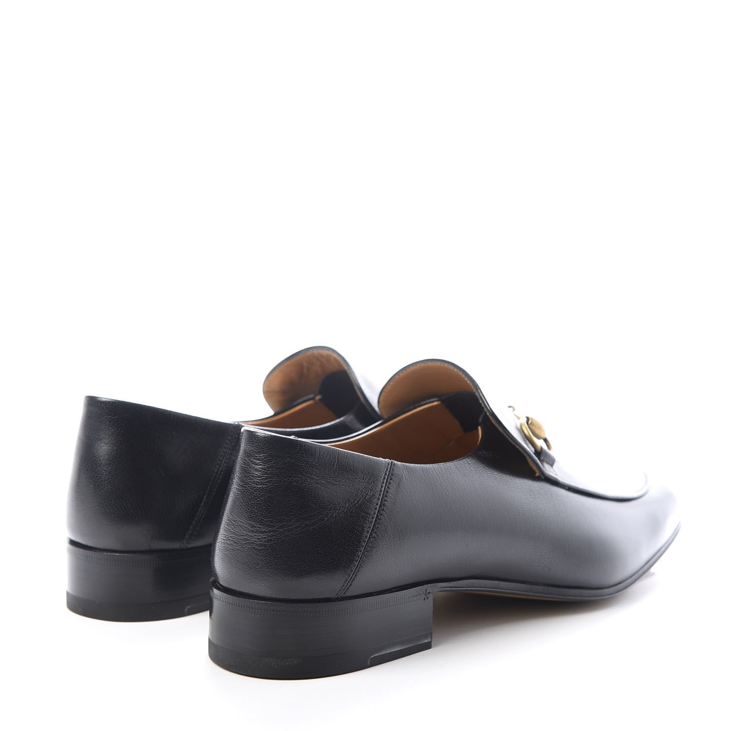 Gucci Goatskin Mens Horsebit Loafers 8 Black 4 of 11