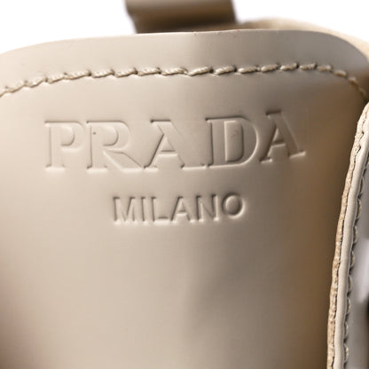 Prada Spazzolato Rois Re-Nylon Metal Triangle Logo Monolith Pouch Pocket 55mm Boots 37 Deserto 7 of 9