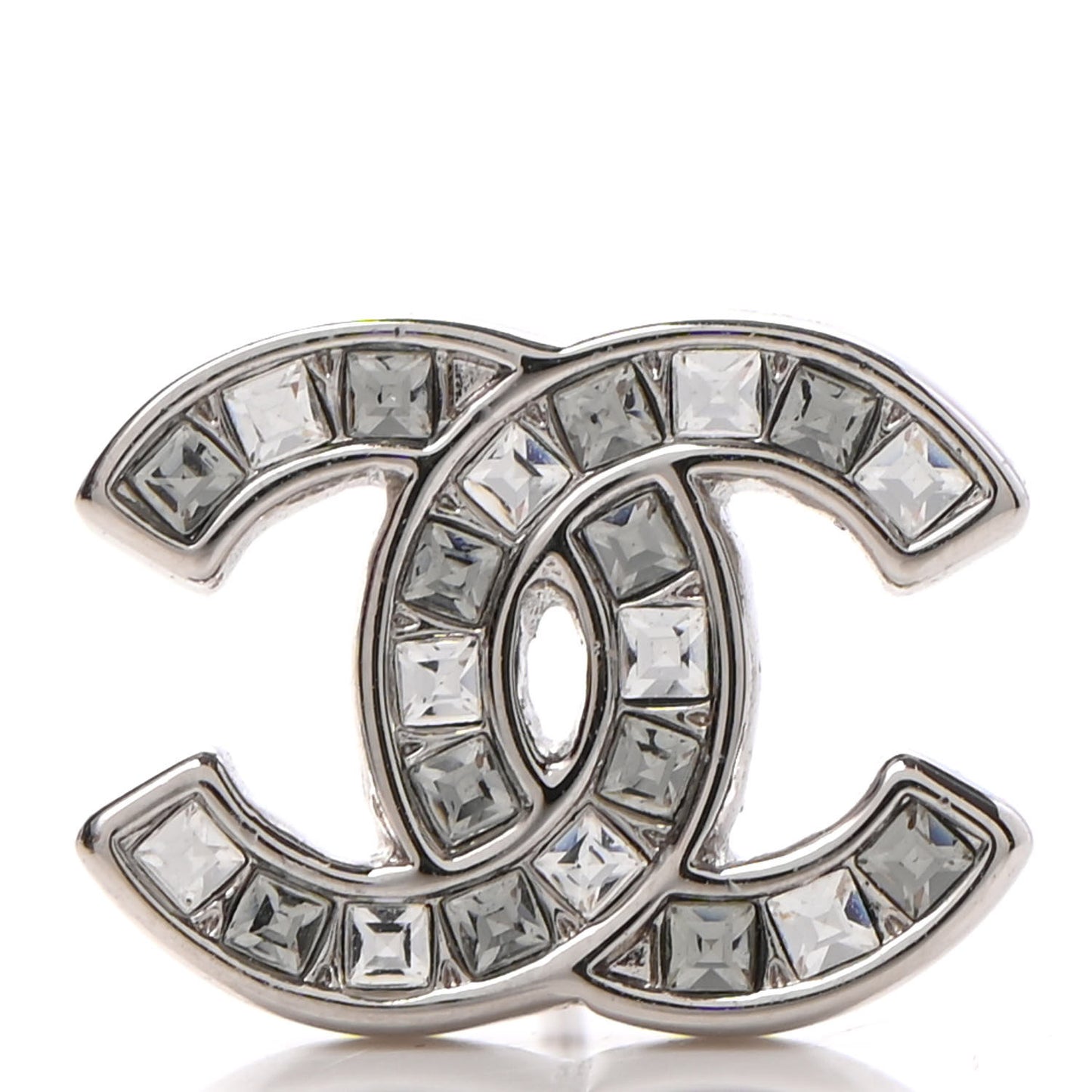 Crystal Mini Timeless CC Earrings Silver